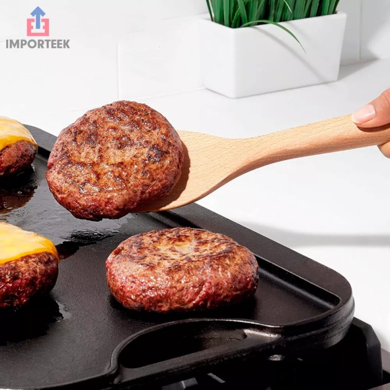 Importeek Set Utensilios Pala Espatula Cuchara Utensilios Cocina Bambu