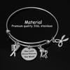 AHAETH Hair Stylist Bracelet Hairdresser Gift Funny Hairstylist Bangle Hair