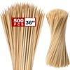 Suclain 500 Pcs Marshmallow Roasting Sticks 36" Long 5mm Thick,