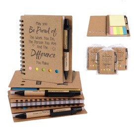 Thank You Gifts, Employee Appreciation Gifts With Sticky Note Notepad, Inspirational Pens And Gift Bags, 4 Sets Thank You Gift For Teacher, Coworkers, Nurse, Staff Appreciation Gifts, Graduation Gifts