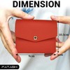 FATASH Credit Card Holder, PU Leather Wallet with 3 Card