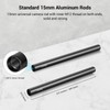 SMALLRIG 2pcs Black Aluminum Alloy 15mm Rod - 20cm 8inch-1051