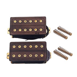 Alnicov Electric Guitar Pickup Neck Bridge，6 String Electric Guitar Humbucker Pickups，50/52MM Rosewood， With Screws for Guitar Parts Accessories