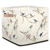 Cube Organizer Bins Retro Bird Collapsible Storage Box Baskets 13"x