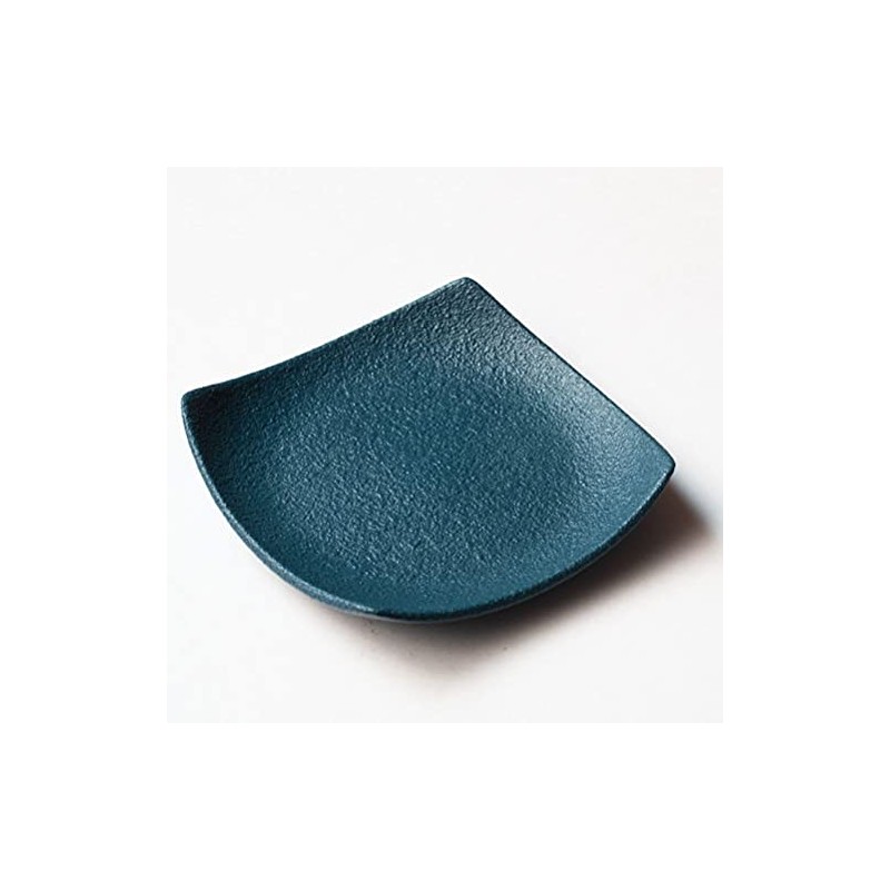 Ceramic Tea Holder (Square, Deep Indigo) W 3.5 x H