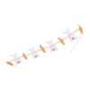 Easter Bunny Carrot Wreath Decor Spring Garland for Home Party