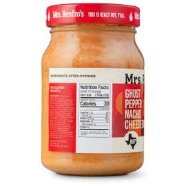 Mrs. Renfro’s Ghost Pepper Nacho Cheese Dip – Gluten Free (16-oz. jars, 2-pack)