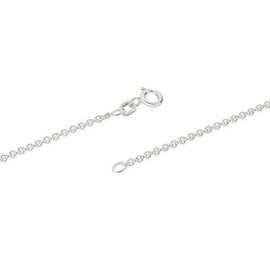 NKlaus Chain Genuine 925 Silver – Anchor Chain – Sterling Silver Chain Men and Women – Round Solid Anchor Chain – 2.00 mm Wide, Sterling Silver, No Gemstone
