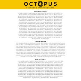 Octopus W10447783 & 2118925 PS3503261 Washer Tub Repair Kit Shaft & Bearings Tool Kit Compatible with Whirlpool & Kenmore Washers & Instructional Manual W10447783 2118925 PS3503261 – 18pc Kit