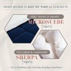 Elegant Comfort Super Soft Sherpa Comforter 3-Piece Set Premium Quality,