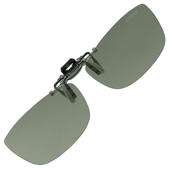 Cliponkeeper 9317 Polarized Front Clip-on Sunglasses, Sunglasses, UV 400 Protection,