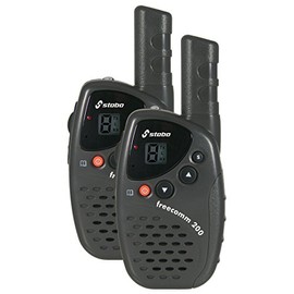 Stabo Elektronik Freecomm PMR-446 Funkhandy bis 5 km Reichweite, 200 Set schwarz