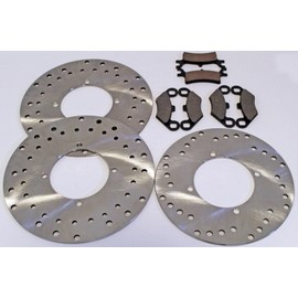 Polaris 330 Magnum 4X4 HDS Front and Rear Brake Rotors and Pads
