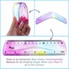 4 PCS 6 Inch Flexible Ruler, Bendable Plastic Ruler, Soft