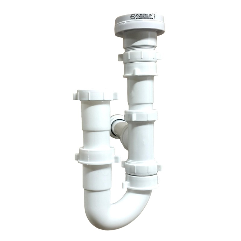 Tuuber Air Admittance Valve Trap Assembly Kit with 1-1/2 inch