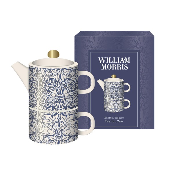William Morris Br Rabbit Tea for One Ceramic Teapot and
