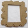 Unbranded {4} MiNi SCALLOP FRAME - Bare Picture Frames Chipboard