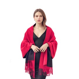 VICT POPU Large Thick Cashmere Scarf, Long Scarf, Pure Cashmere, Cashmere is Soft and Very Warm, Size 78.7 x 27.6 inches (200 x 70 cm), High Grade 11 Colors, Unisex, Christmas Gift, Fall, Winter,