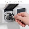 thirei Pack of 2 Lockable Sockets, Socket Lock, Prevents Power