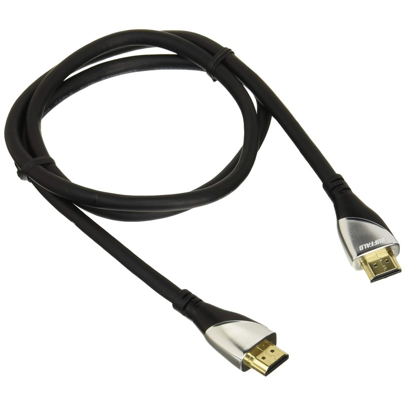 BUFFALO HDMIケーブル プレミアム認証ノーマルタイプ 1m ブラック BSHDPN10BK