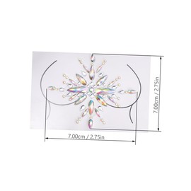FOMIYES Unique Festival Rhinestone Stickers Body Chest Stickers Set for Events
