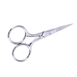 Mikinona Stainless Steel Eyebrow Scissors for Precision Trimming Curved Nose Hair Shears Comfortable Grip for Facial Hair Grooming for Men Women Eyebrow Beard and Eyelash