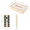 Premium Set of 55 Double Nine Dominoes with Wood Case,