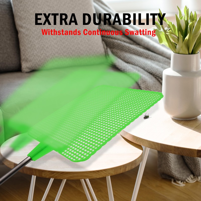 Grip Super Jumbo Telescopic Fly Swatter - 6.5" x 7.5"