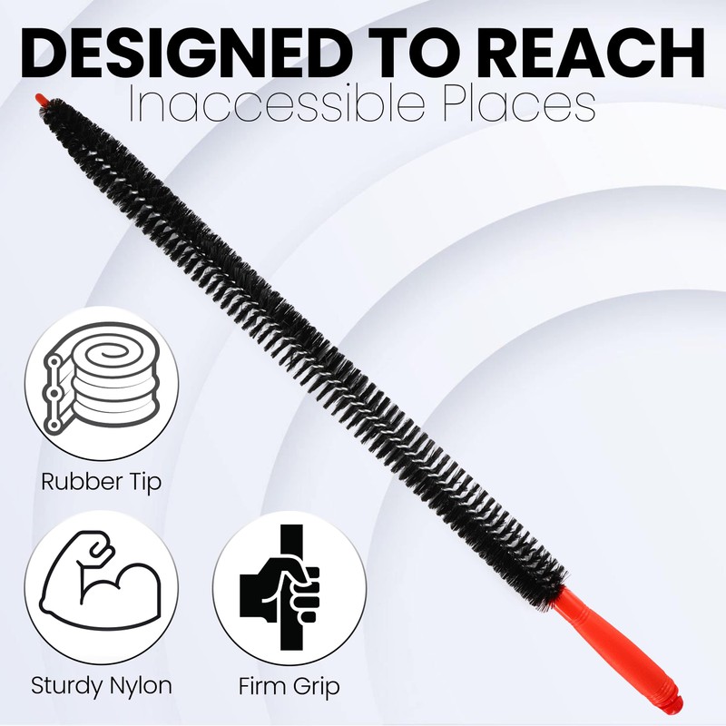 Vanitek Dryer Vent Cleaner Lint Brush, Long Flexible Refrigerator Coil