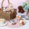 Aoriher 9 Pieces Stuffed Dog Cat Mini Plush Puppy Dogs