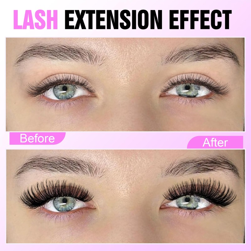 Pawotence Pawotence Lash Extension 280pcs Individual Lashes Cluster Natural DIY