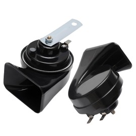 Muelnmey 12V Car Horn Loud Snail Horn Waterproof 2PCS Horn Super Loud and Universal For Train Horns,Car Electrical Snail Horn,Truck Horn,Motorcycle Horn,Boat Horn Replacement Kit,etc.