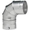 Metal-Fab 4M90 Double Wall Vent Pipe 4 in. 90 Degree Ell