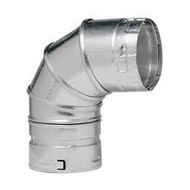 Metal-Fab 4M90 Double Wall Vent Pipe 4 in. 90 Degree Ell