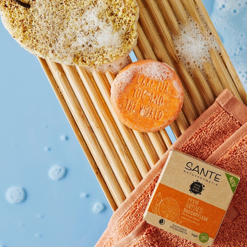 SANTE Naturkosmetik Solid Soap for Douching for Delicate Skin, Vegan
