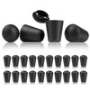 Set of 20 End Caps/End Caps/End Plugs Plastic 17 mm