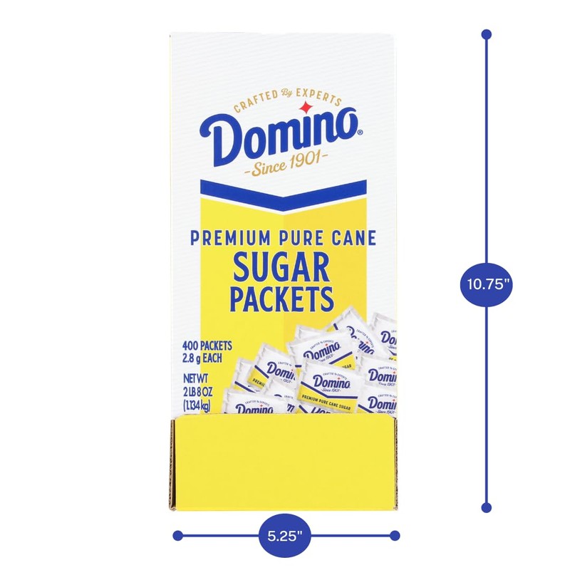 Domino® Sugar Packets, 400 Sugar Packets (2.8 g each) in