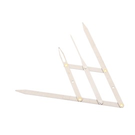 FOMIYES 3 Pcs Elegant Stainless Steel Eyebrow Ruler Perfect for Symmetrical Brows