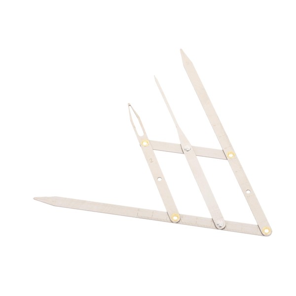 FOMIYES 3 Pcs Elegant Stainless Steel Eyebrow Ruler Perfect for