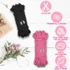 Coldairsoap Soft Silk Rope, Pink Nylon Rope Skin Friendly Twisted