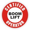 Unbranded/Generic 3pcs Certified Boom Lift Operator Hard Hat Decals Helmet Stickers Crane Truck