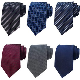 Weishang Lot 6 PCS Classic Men's Tie Necktie Woven JACQUARD Neck Ties