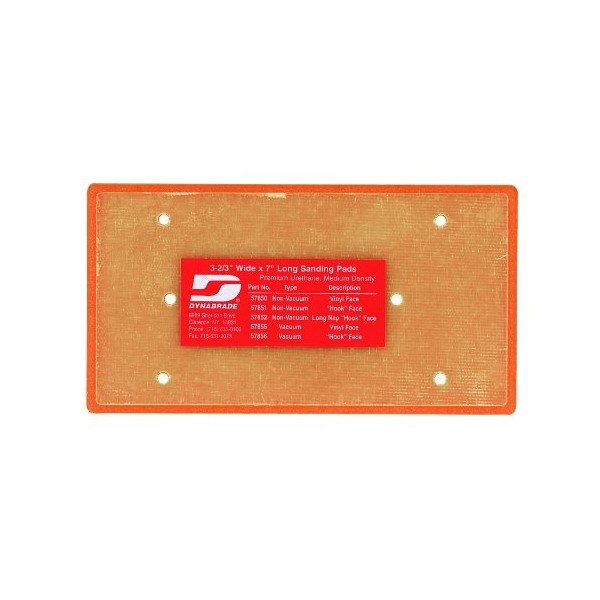 Dynabrade 57850 Non-Vacuum Dynabug Disc Pad, Orange