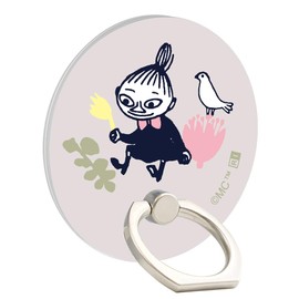 Rayout RJ-AMGR3C/MT114 Smartphone Ring, Moomin, Little Mi, Magsafe, Magnetic Stand, Fall Prevention, Pink