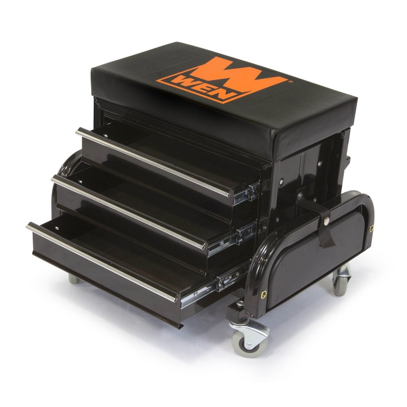 WEN GG1350 350-Pound Capacity Garage Glider Rolling Tool Chest Seat