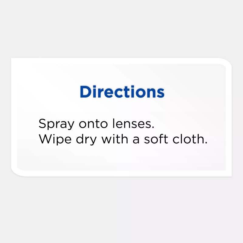 Equate Streak-Free Lens Cleaner 8 oz Spray Bottle, 1 Count