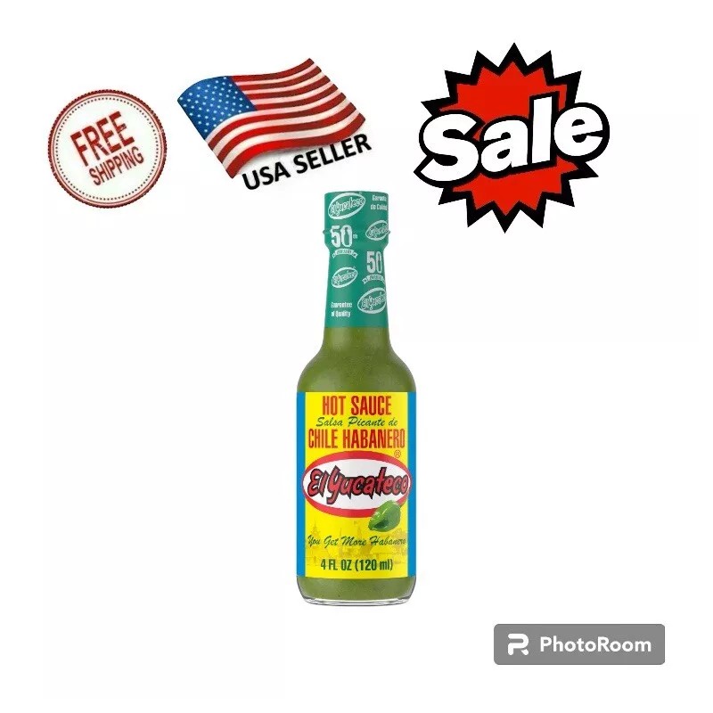 El Yucateco Sauce Habanero Green Hot - 4 Ounce (pack1,2,3,4,5