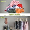 21 Pack Blank Clothing Rack Divider, Wooden Closet Size Divider,