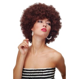 Wig me up Afro Wig, Foxy, Brown, Funky Disco Hair, Tokyo PW0011