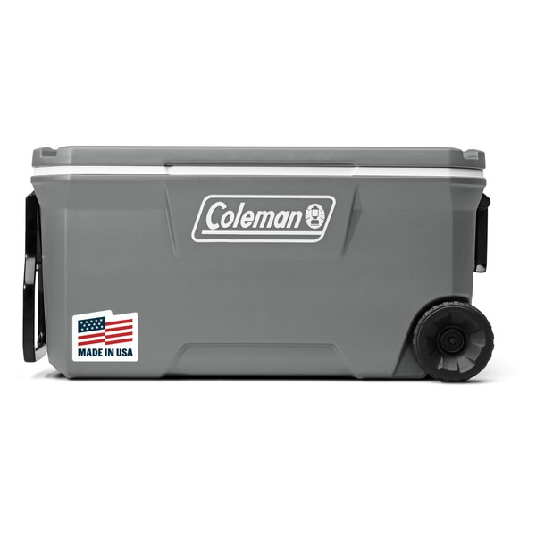 Coleman Classic Series Insulated Portable Rolling Cooler with Wheels, Leak-Resistant